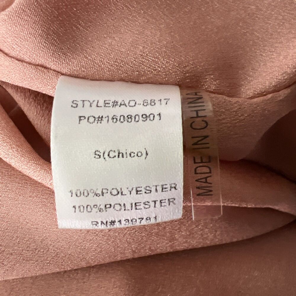 Alpha & Omega Interstellar Bomber Jacket Women Small Pink Satin Off Shoulder - Picture 9 of 16